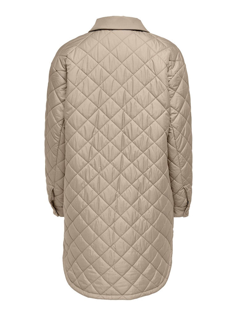 FINAL SALE- Tanzia long quilted shacket, OXFORD TAN, large