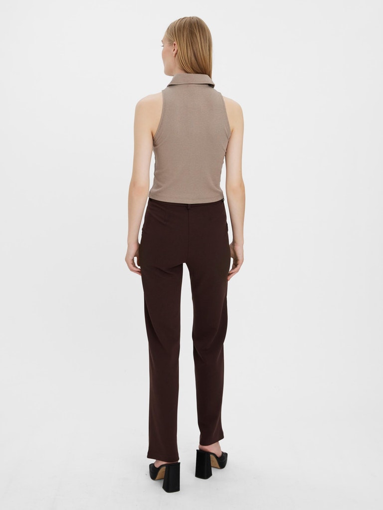 AWARE | Verly half-zip cropped top, ROASTED CASHEW, large