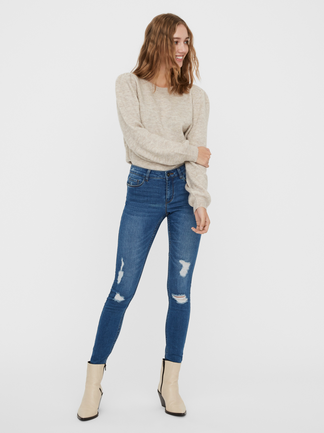 FINAL SALE - Seven mid waist slim fit jeans