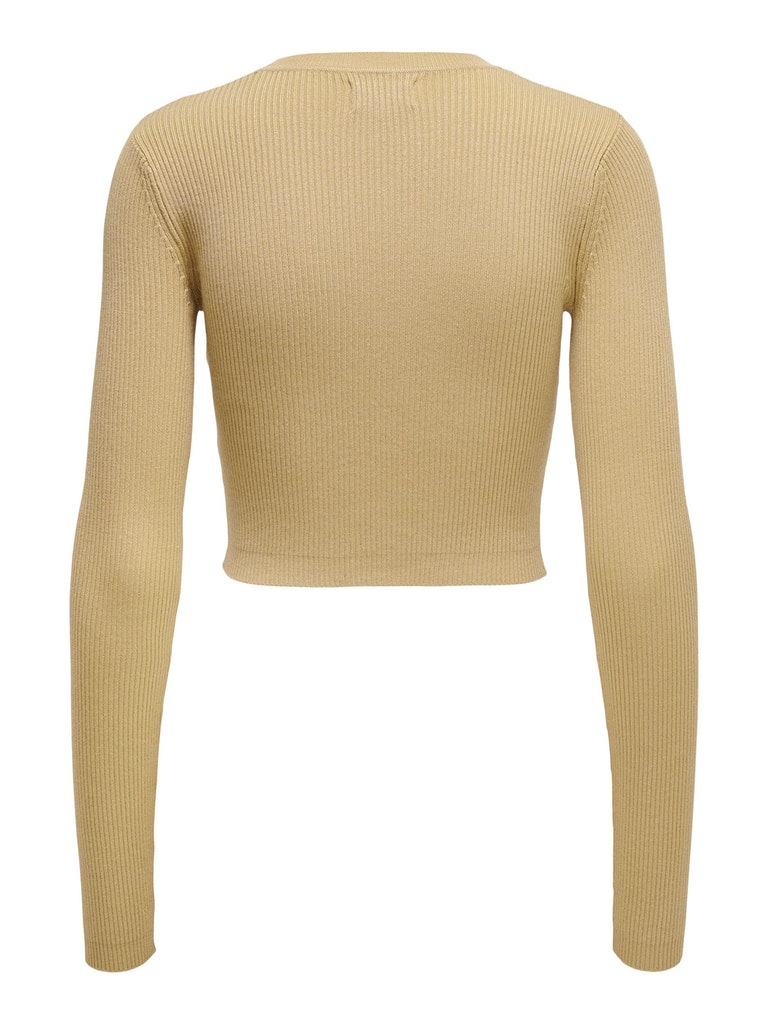 FINAL SALE - Liza cutout cropped sweater, IRISH CREAM, large