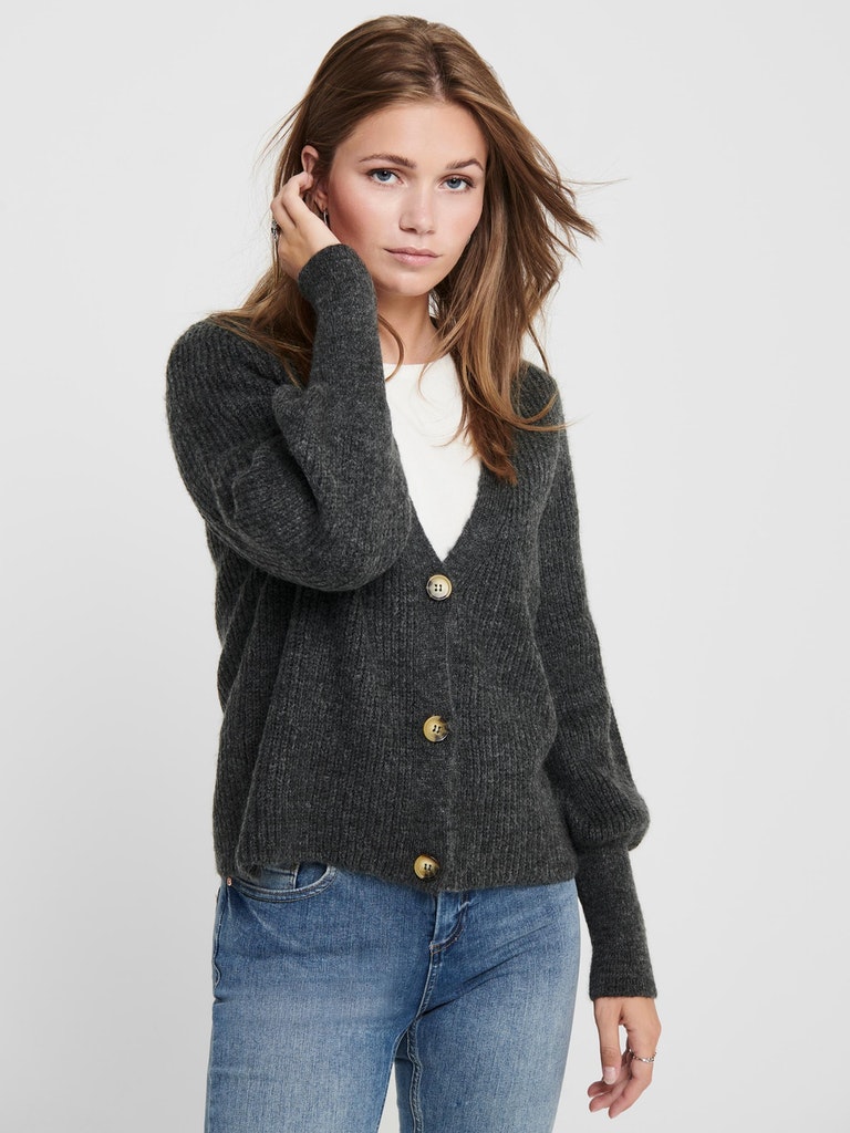 Clare long-sleeve knitted cardigan