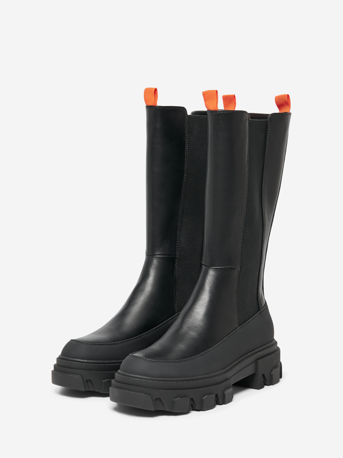 FINAL SALE - Tola faux leather boots, BLACK, large