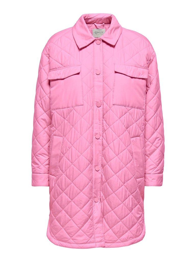 FINAL SALE- Tanzia long quilted shacket, BONBON, large