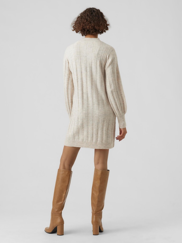 Alanis short knitted dress, BIRCH, large