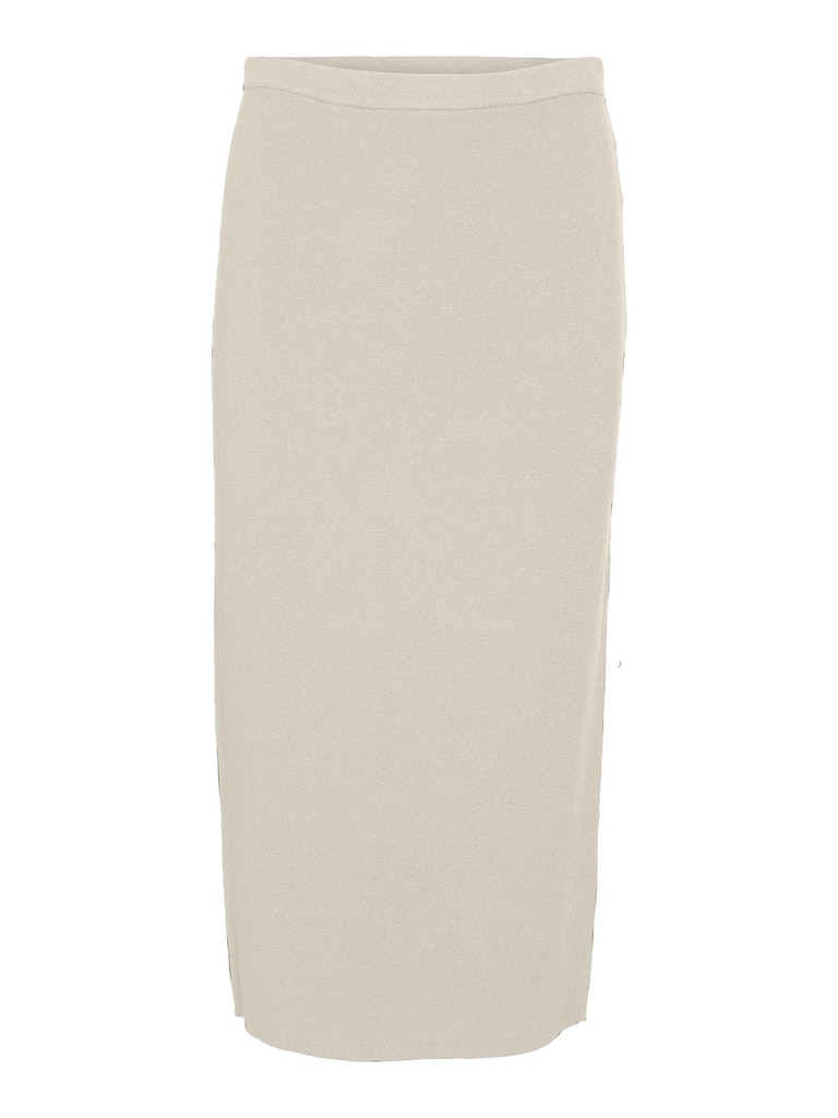 FINAL SALE- Gold midi knitted pencil skirt, BIRCH, large