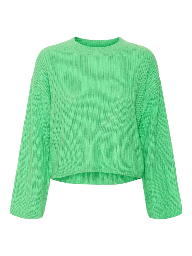 Sayla o-neck sweater, IRISH GREEN, large