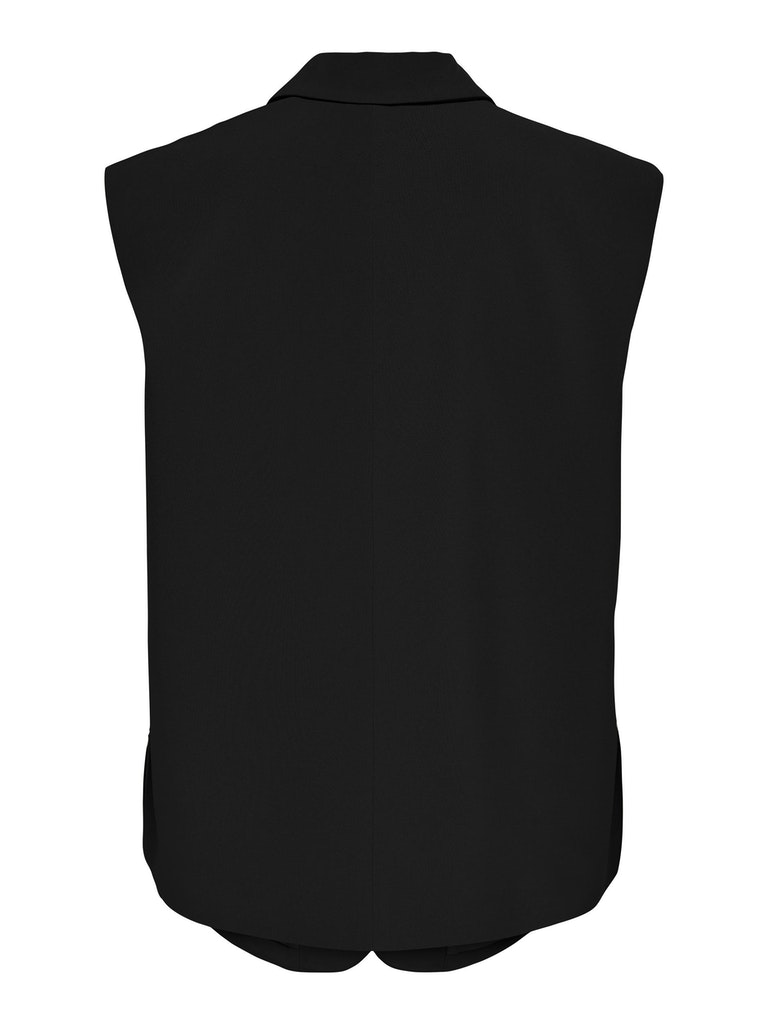 FINAL SALE- Astrid sleeveless vest, BLACK, large