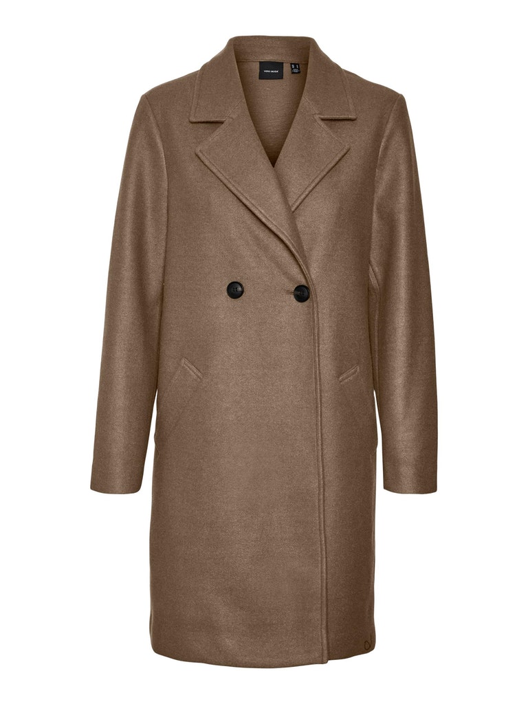 Addie double-breasted coat, SEPIA TINT, large
