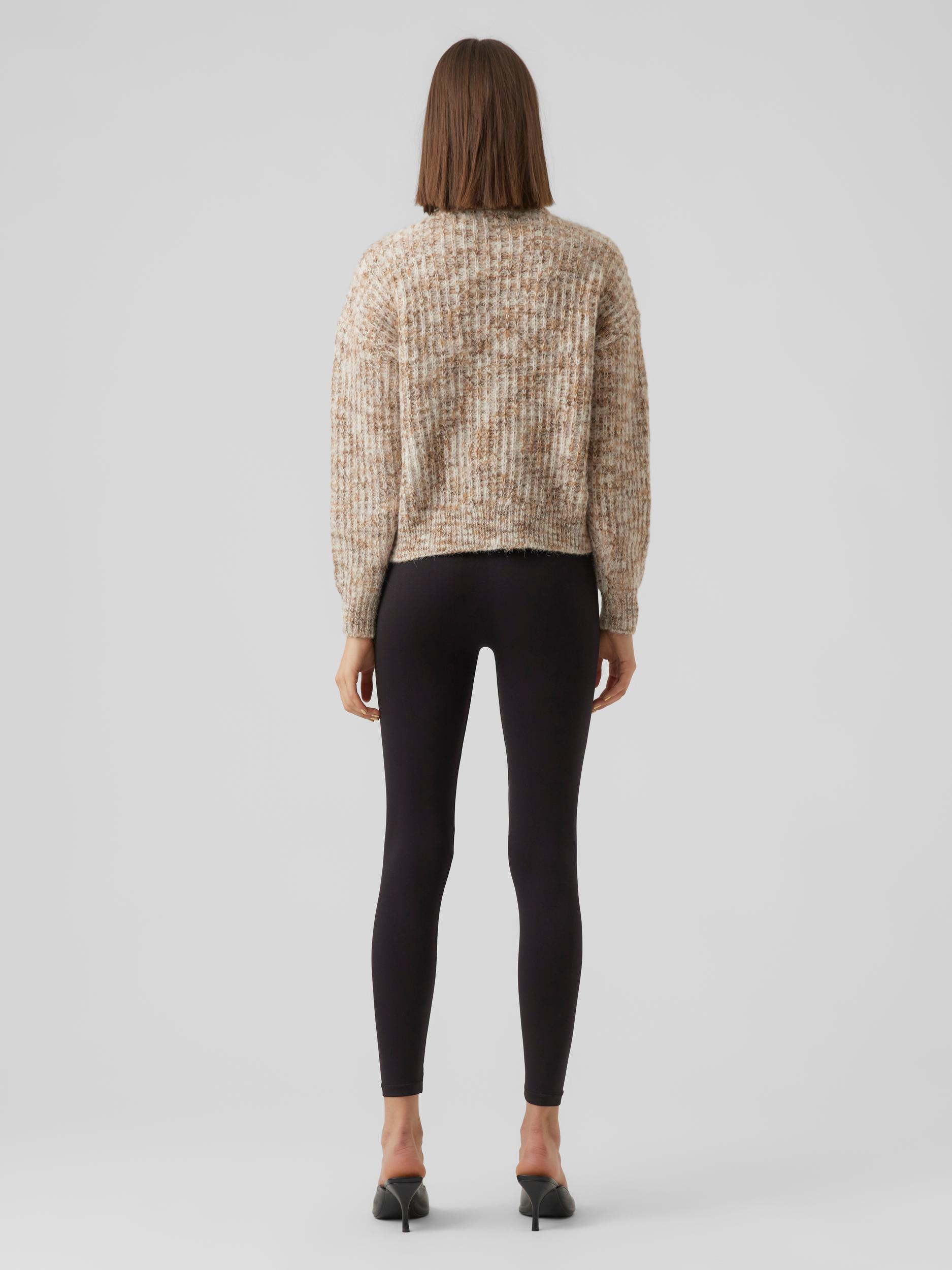 Claudia high-neck half-zip sweater, AZTEC, large