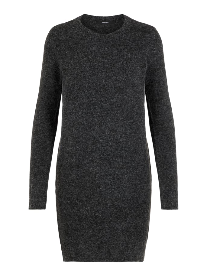 Doffy knitted mini dress, BLACK, large