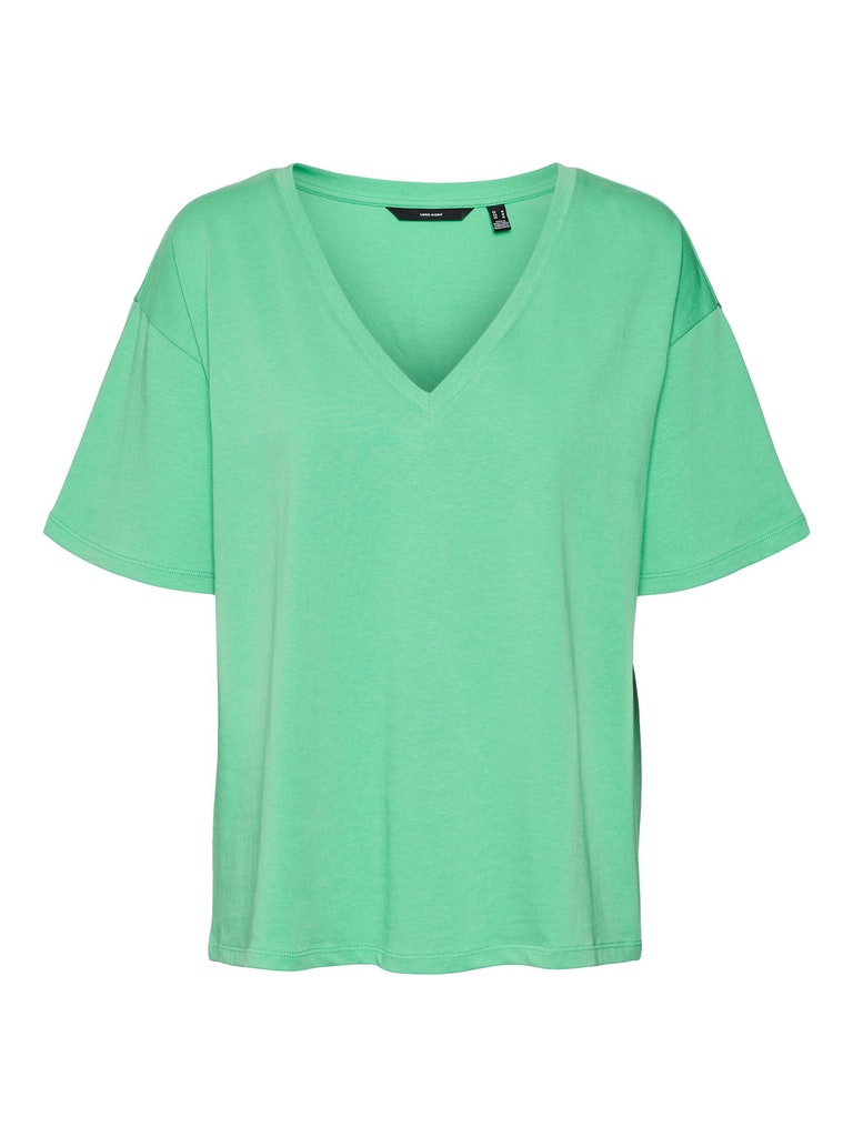Baili v-neck oversize t-shirt, IRISH GREEN, large