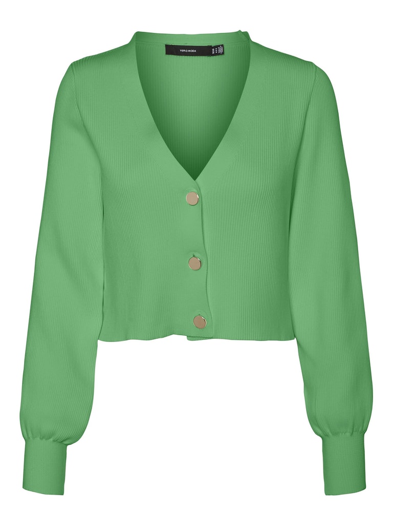 FINAL SALE- Anita cropped v-neck cardigan, IRISH GREEN, large