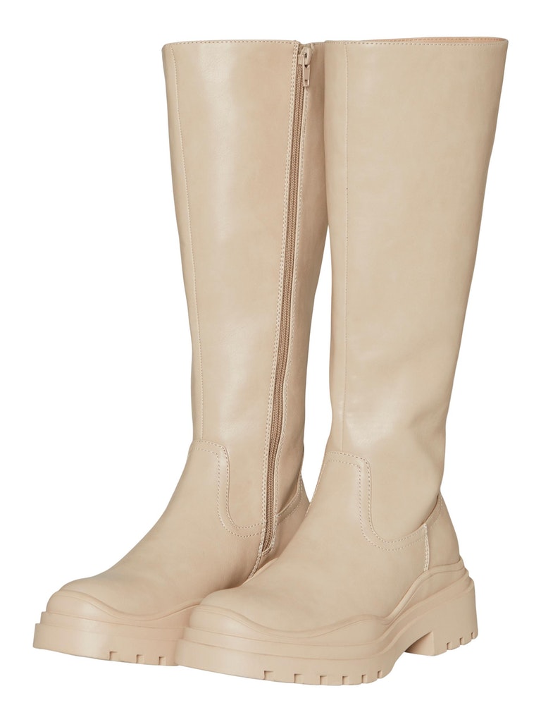 FINAL SALE- Mera knee-high boots, OATMEAL, large