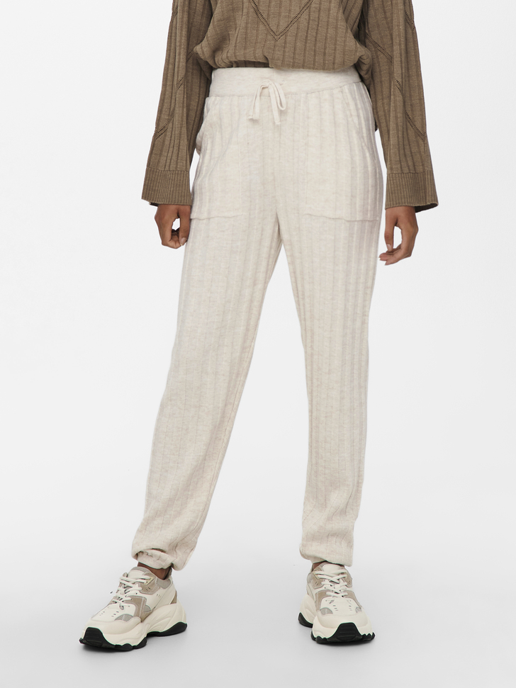 VENTE FINALE - Pantalon en tricot côtelé Tessa, PIERRE PONCE, large