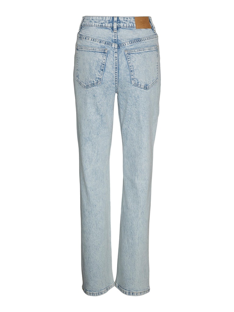 FINAL SALE- Drew high waist straight fit jeans, LIGHT BLUE DENIM, large