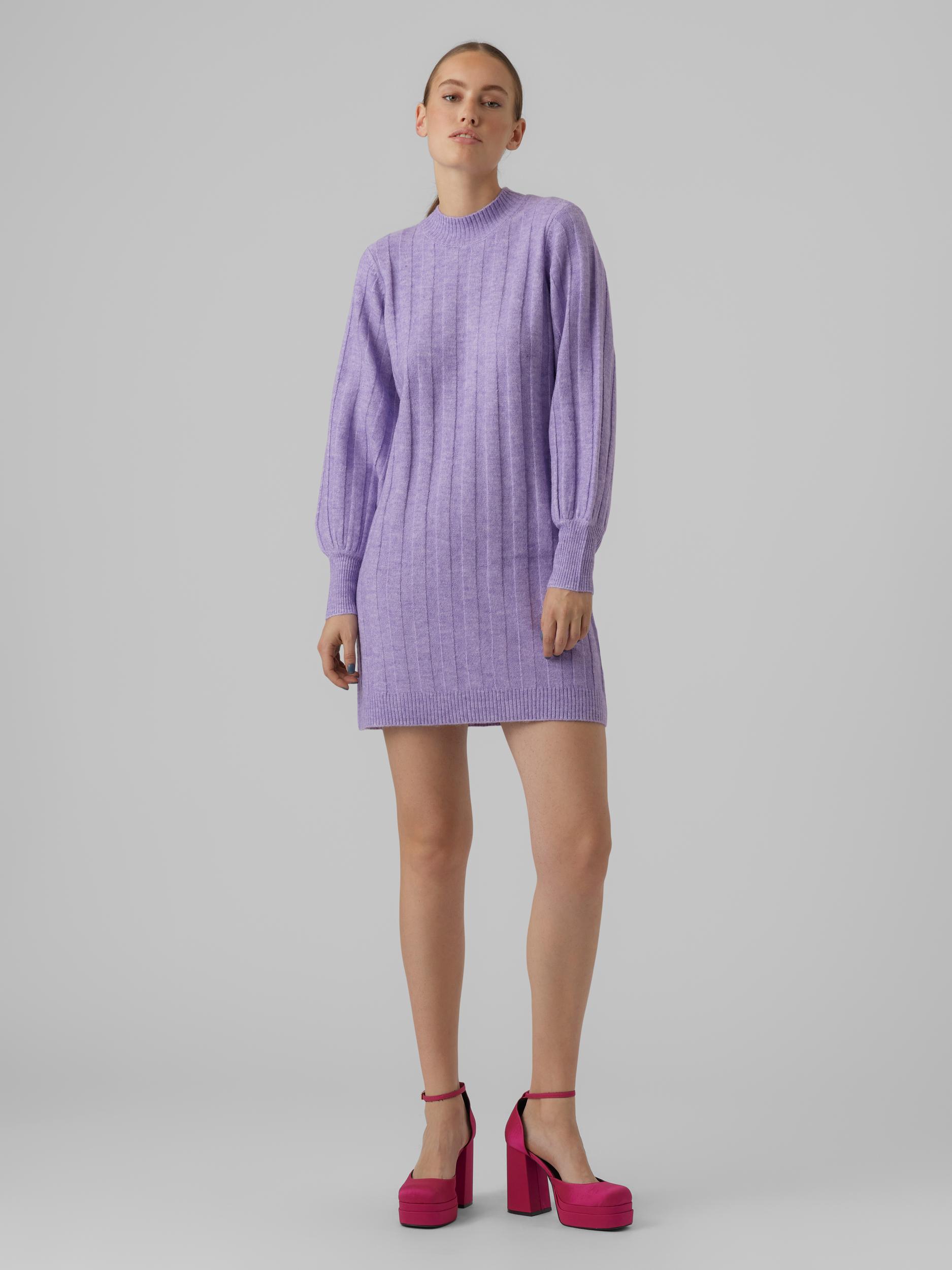 Alanis short knitted dress, VIOLA, large